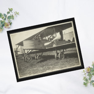 Vintage-Flugzeugfoto, Coole Luftfahrt-Geburtstagsf Postkarte
