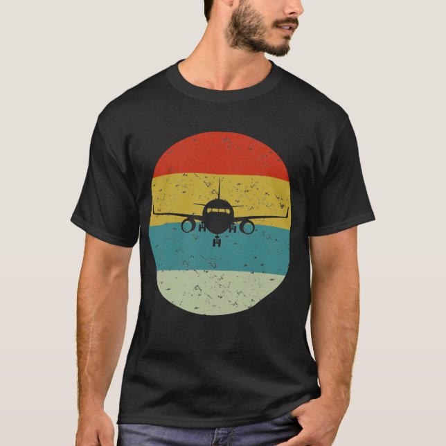 Vintage Flugzeugrückführung T-Shirt (Vorderseite)