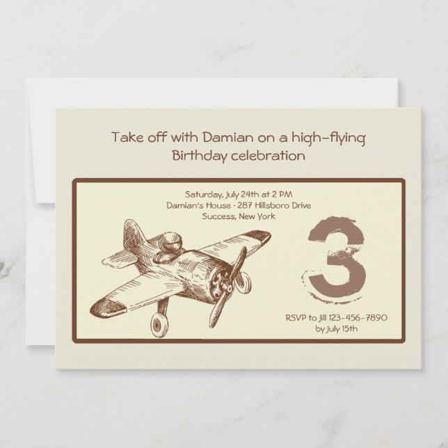 Vintage Flyer-Einladung Einladung (Vorderseite)