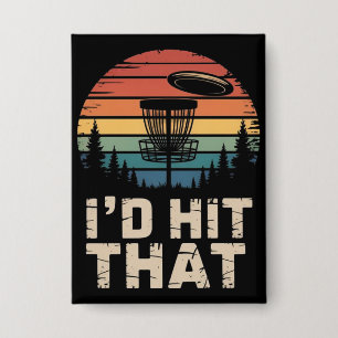 Vintage Flying Disc Golf Ich Würde Diesen Lustigen Button