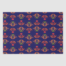 Vintage Folklorekunst Blume Gemütlich und rustikal