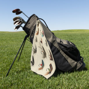Vintage Forellenflüge Golfhandtuch