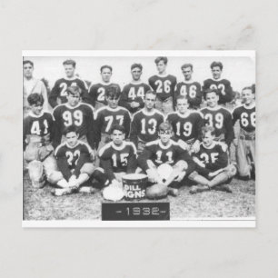 Vintage-Foto 1932 Fußballmannschaft Postkarte