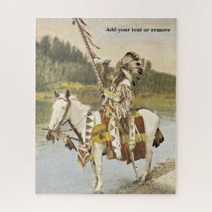 Vintage-Foto eines indianischen Häuptlings,