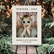 Vintage-Foto-Geburtstagsfeier-Willkommensschild