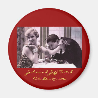 vintage Foto Hochzeitsmagnet Magnet
