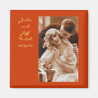 vintage Foto Hochzeitsmagnet Magnet