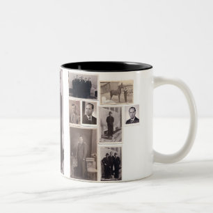 Vintage Foto-Tasse Zweifarbige Tasse