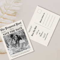 Vintage-Foto-Zeitungs-Hochzeit-Save-the-Date
