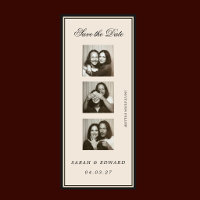 Vintage Fotobooth Redaktionsbild Streifen