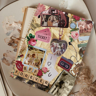 Vintage-Fotocollage-Sch Scrapbook-Geschenk für bes Planer