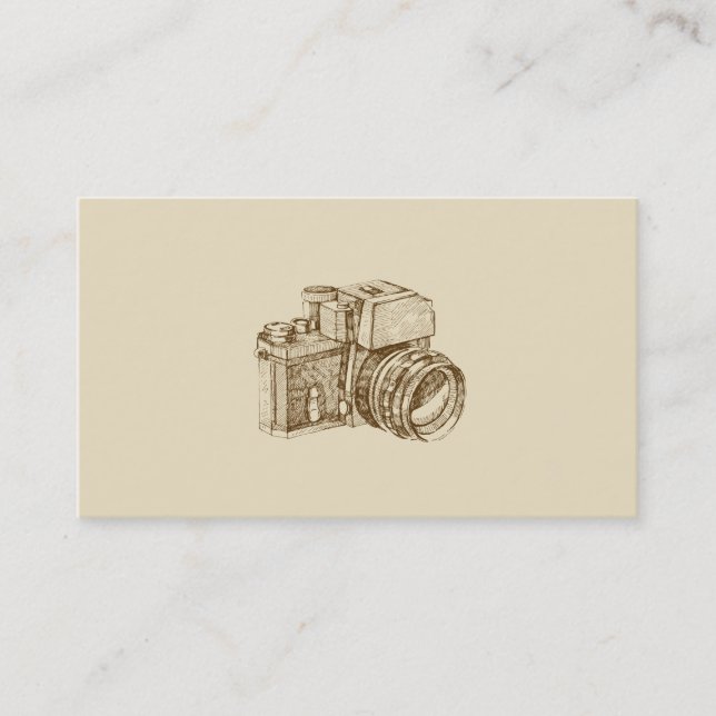 Vintage Fotograf-Geschäfts-Karten-Schablone Visitenkarte (Vorderseite)