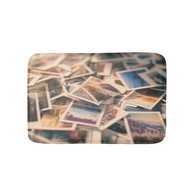 Vintage Fotografie Badematte (Vorderseite)