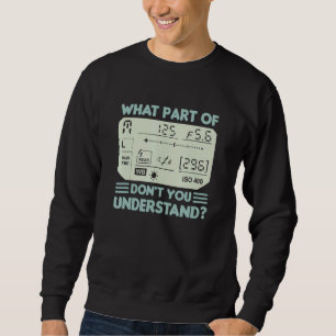 Vintage Fotografie Fotograf Cool Lens Sweatshirt