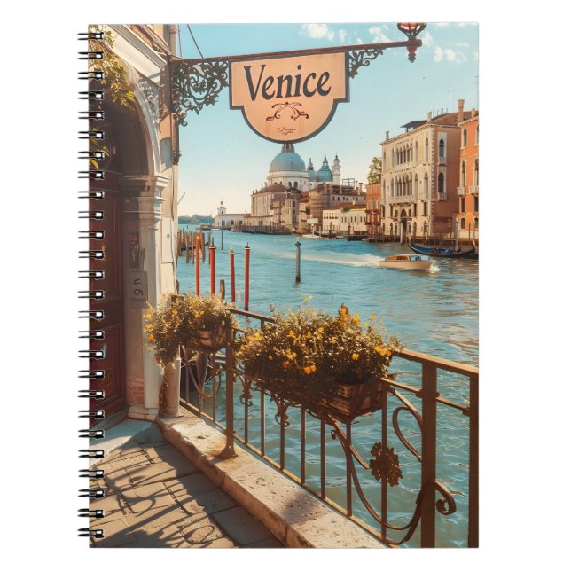 Vintage Fotografie von Venedig Notizblock (Vorderseite)