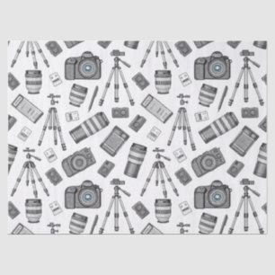 Vintage-Fotografieausrüstung-Muster Seidenpapier