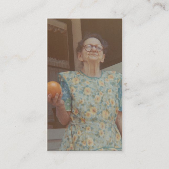 Vintage Fotografien (Großmutter josephine) Visitenkarte (Vorderseite)
