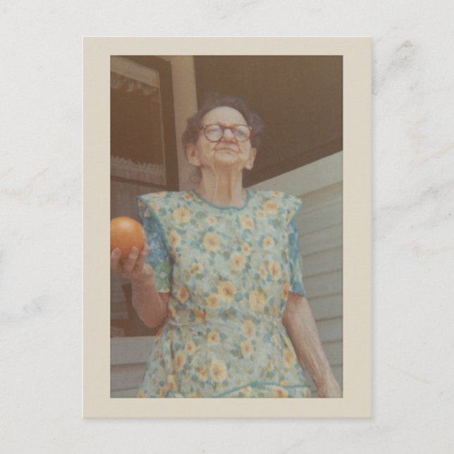 Vintage Fotografien (Oma josephine) Postkarte (Vorderseite)