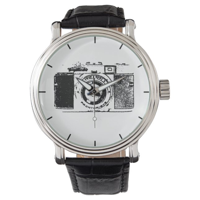 Vintage Fotografin Armbanduhr (Vorderseite)