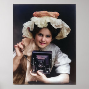 Vintage-Fotografin-Plakat Poster