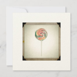 VINTAGE FOTOGRAPH LOLLIPOP-KARTE