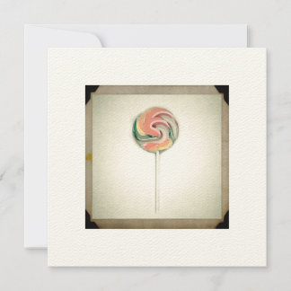 VINTAGE FOTOGRAPH LOLLIPOP-KARTE