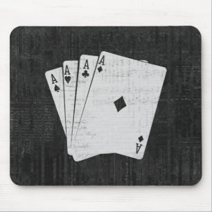 Vintage-Four-Aces-Poker-Mauspad Mousepad