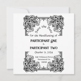 Vintage Frame-Handhabung flache Save the Date-Kart