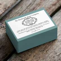 Vintage Frame White Soap Box Label