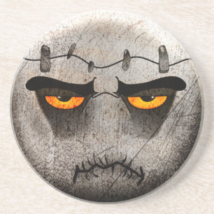 Vintage Frankenmoji Steinzeug Untersetzer