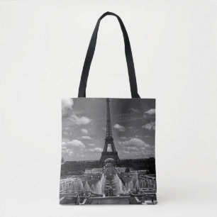 Vintage Frankreich Paris Brunnen Eiffelturm Tasche