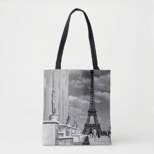 Vintage Frankreich Paris Eiffelturm Chaillot-Palas Tasche