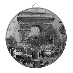 Vintage Frankreich Paris Triumphbogen Dartscheibe