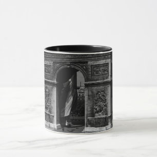 Vintage Frankreich Paris Triumphbogen Place Etoile Tasse