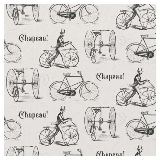 Vintage französische Bikes Eleganter Klassiker Stoff (Nahaufnahme)