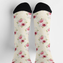 Vintage französische Blumensocken Socken