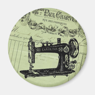 Vintage französische Chic Nähmaschine Magnet