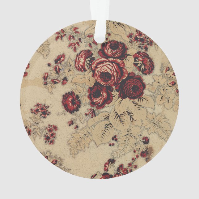 Vintage französische Fabric Ornament (Rückseite)