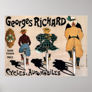 Vintage französische Fahrrad-Anzeige Poster