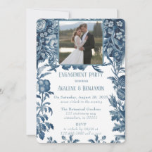 Vintage französische Foto-Engagement-Partei