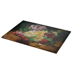 Vintage französische Georges Jeannin-Rose Schneidebrett