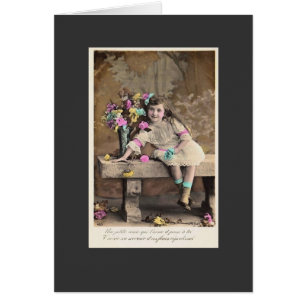 Vintage französische Karte