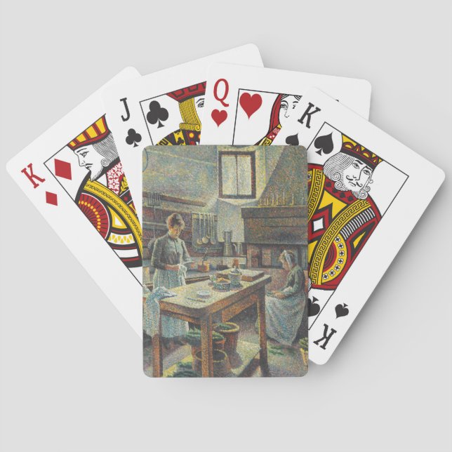 Vintage Französische Küche Spielkarten (Rückseite)