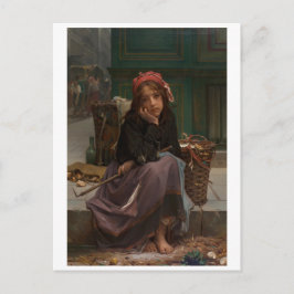 Vintage französische Kunst Feiertagspostkarte