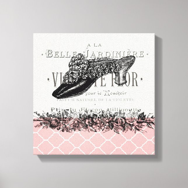 Vintage französische Leinwand (Vorderseite)