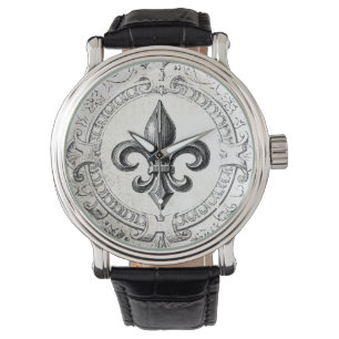 Vintage französische Lilienuhr Armbanduhr