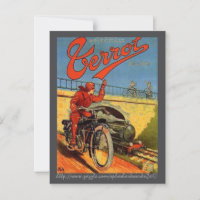 "Vintage französische Motorradwerbung"