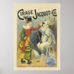Vintage französische Poster - Clowns Zirkus