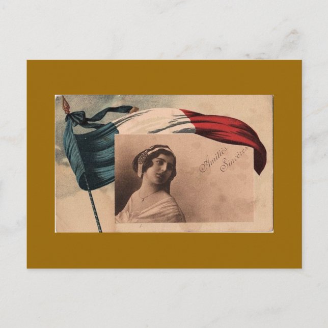 Vintage französische Postkarte (Vorderseite)