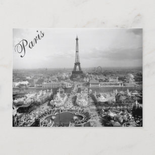 Vintage französische Postkarte von 1900 Paris Expo